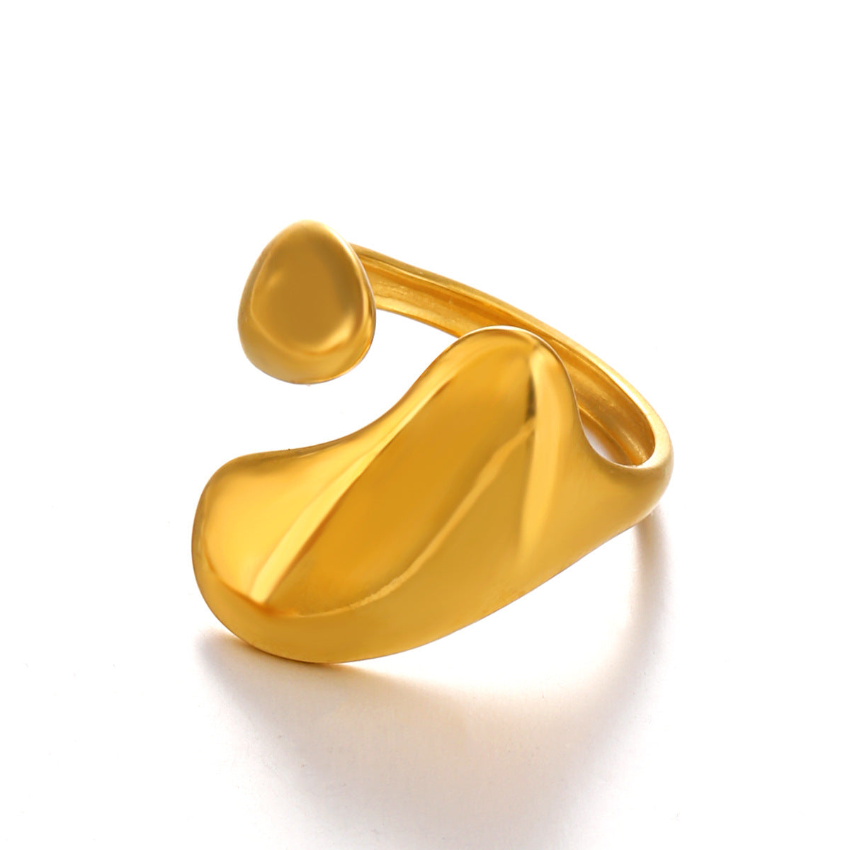 Stainless Steel Shaped Ring Hip Hop