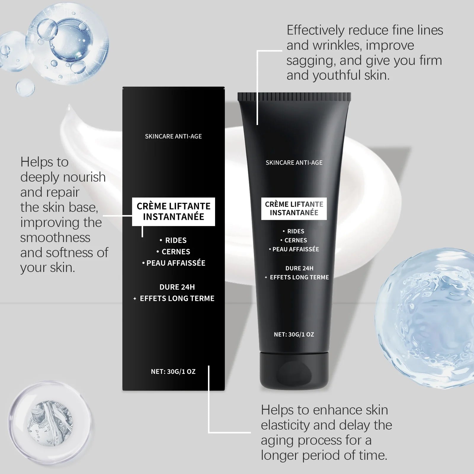 Facial Firming Cream - Firming, Pore-Refining, Hydrating & Moisturizing Skin Care Cream for Reducing Fine Lines