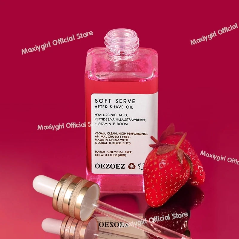 Tighten Glow Butt Serum Strawberry Vanilla After Shave Oil Deep Nourishment Repair Damaged Skin Brightening Skin Tone Lifting