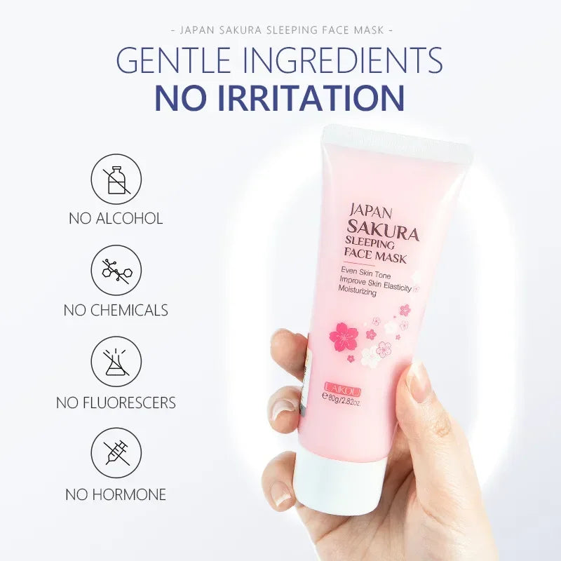 LAIKOU Moisturizing Facial Mask Hydrating Sleeping Face Sheet Masks Repairing & Nourishing Night Face Mask Skin Care 80g