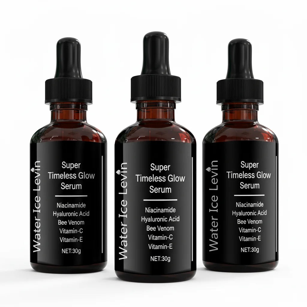 Timeless Glow Serum—Powered by Niacinamide, Hyaluronic Acid, Bee Venom Vitamin C+E Brightens, Repairs, Rejuvenates.