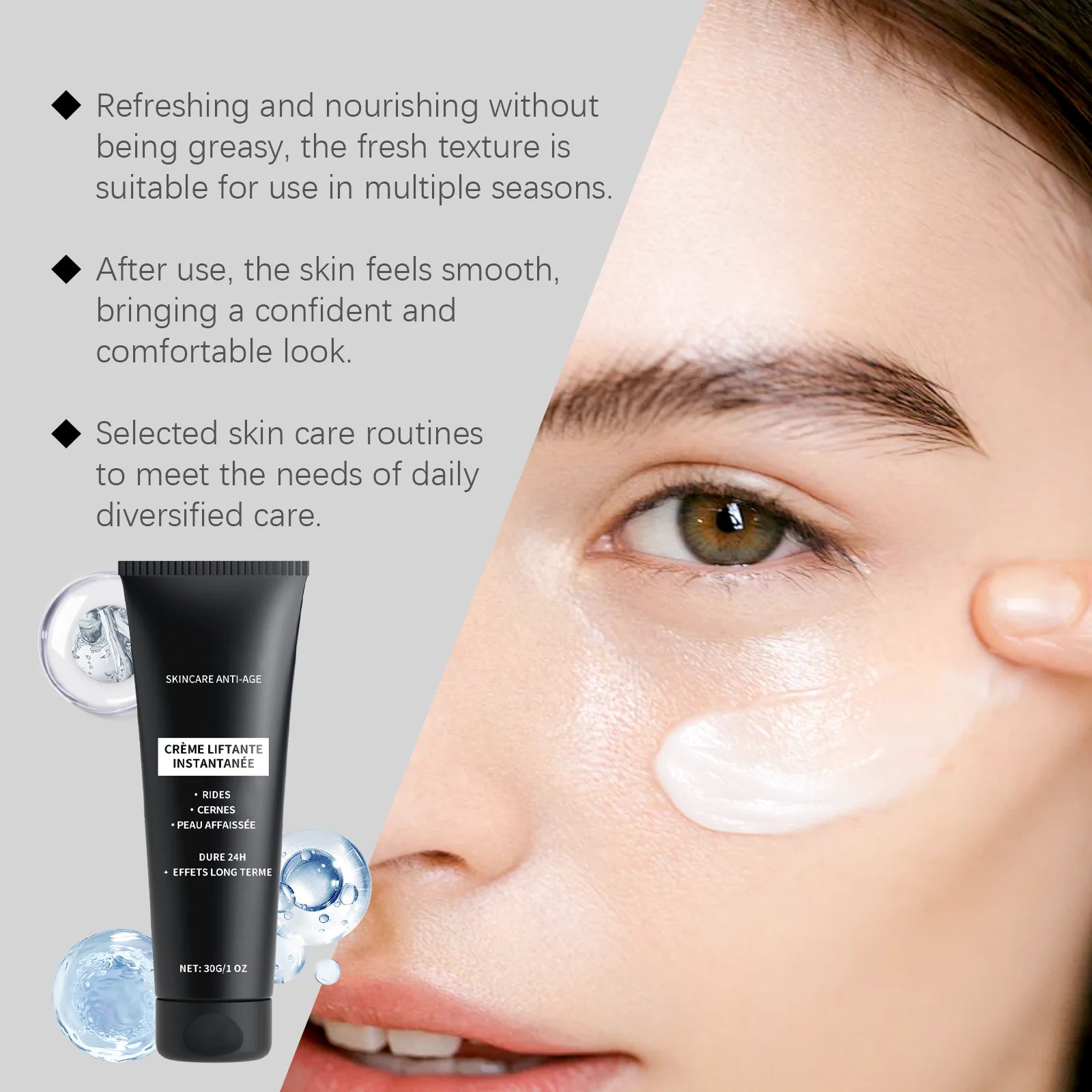 Facial Firming Cream - Firming, Pore-Refining, Hydrating & Moisturizing Skin Care Cream for Reducing Fine Lines