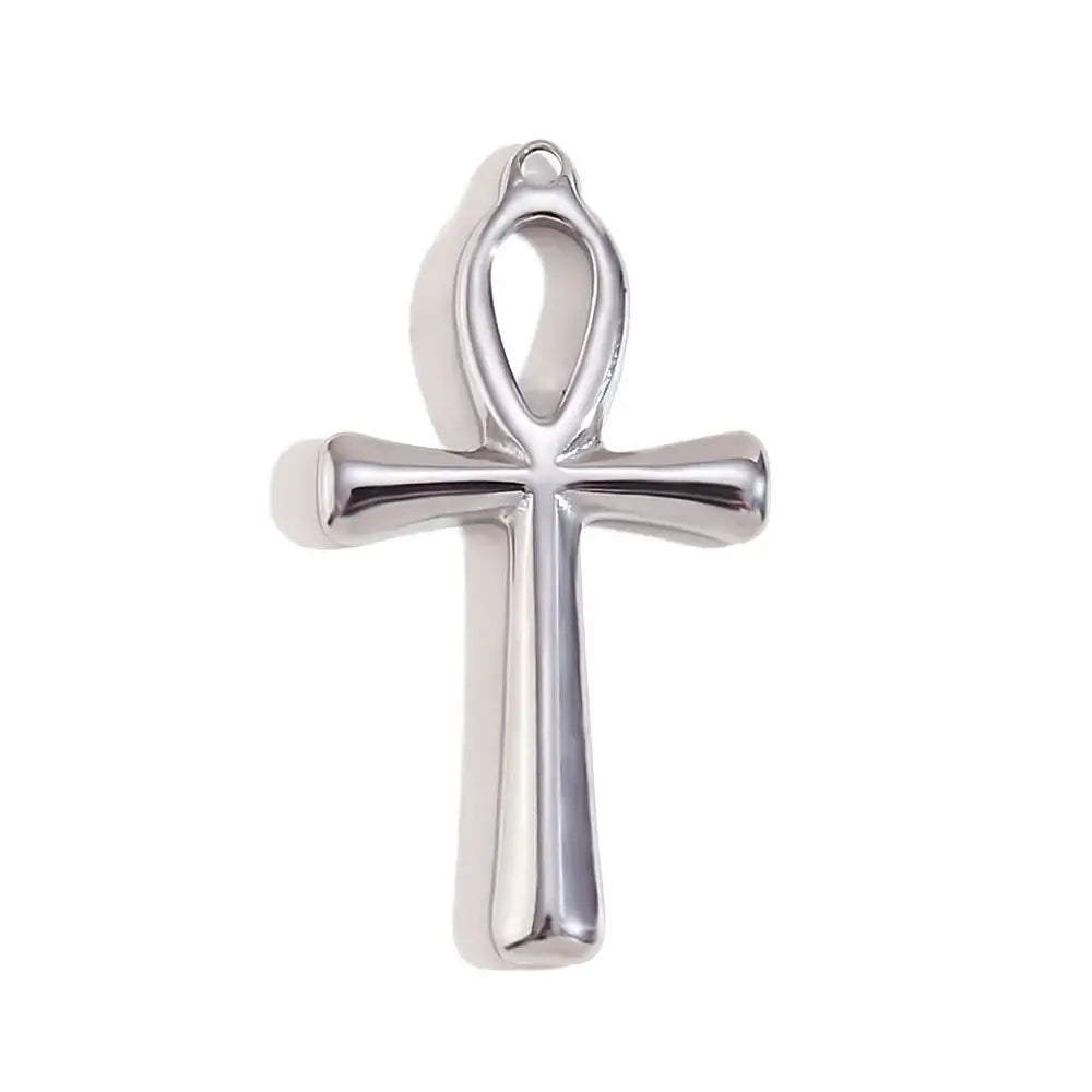 Face Sun Oval Cross Sunflower Relief Long Eyelashes Sparkling Eyes A Rose Round Pendant 316L Stainless Steel Silver Color