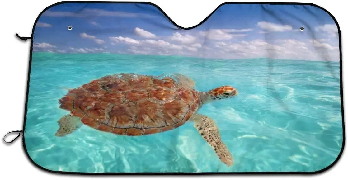 Foruidea Funny Raccoon Car Windshield Sun Shade Auto Sunshade for Car Truck SUV-Blocks Uv Rays Sun Visor Protector-Keeps Your Ve