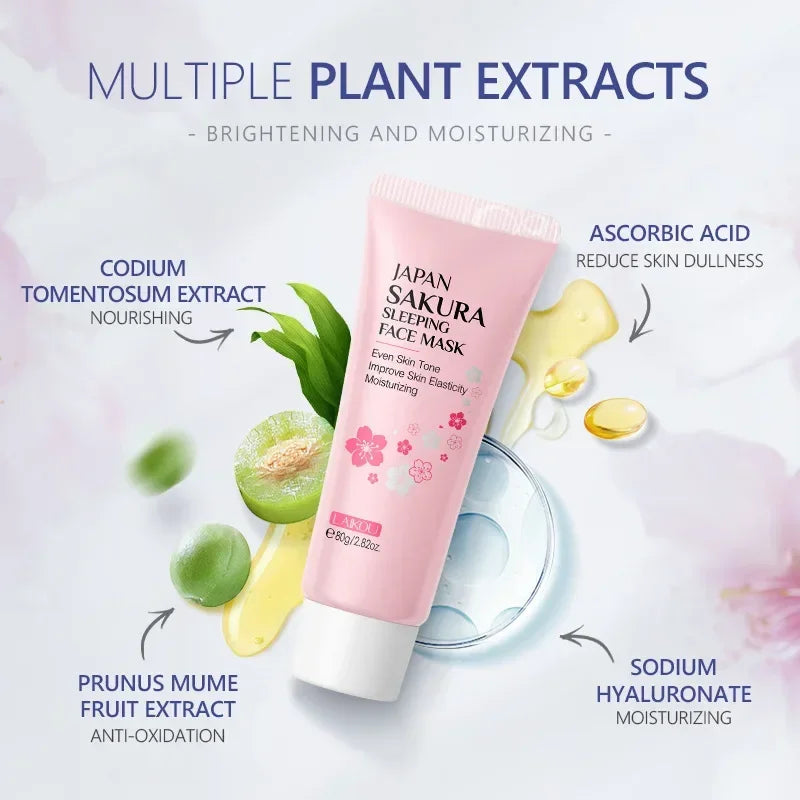 LAIKOU Moisturizing Facial Mask Hydrating Sleeping Face Sheet Masks Repairing & Nourishing Night Face Mask Skin Care 80g