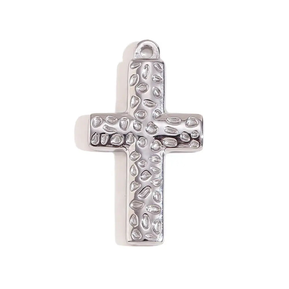 Face Sun Oval Cross Sunflower Relief Long Eyelashes Sparkling Eyes A Rose Round Pendant 316L Stainless Steel Silver Color