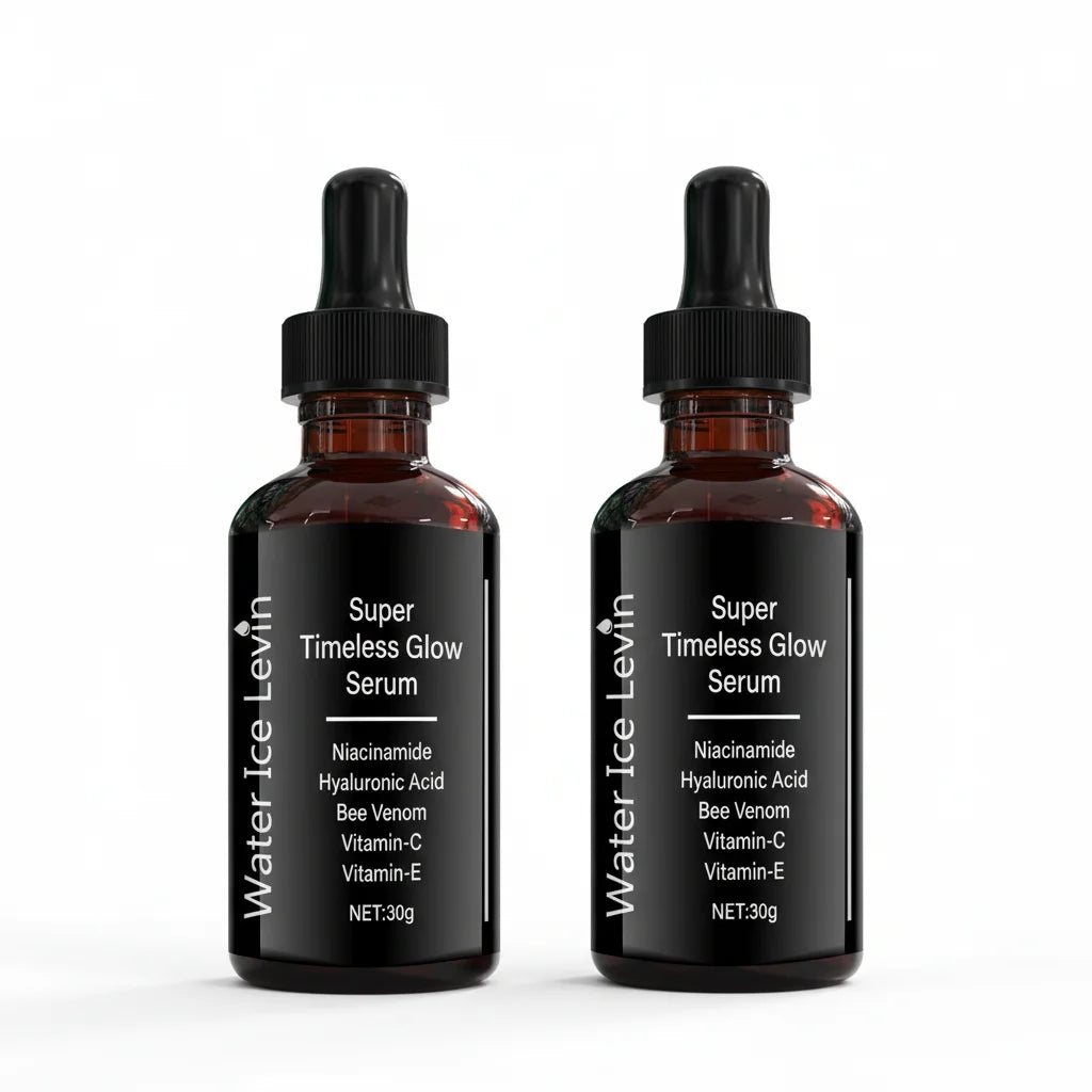 Timeless Glow Serum—Powered by Niacinamide, Hyaluronic Acid, Bee Venom Vitamin C+E Brightens, Repairs, Rejuvenates.