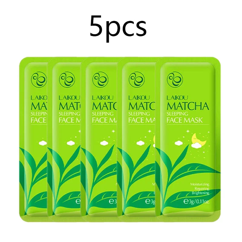 LAIKOU Moisturizing Facial Mask Hydrating Sleeping Face Sheet Masks Repairing & Nourishing Night Face Mask Skin Care 5pcs