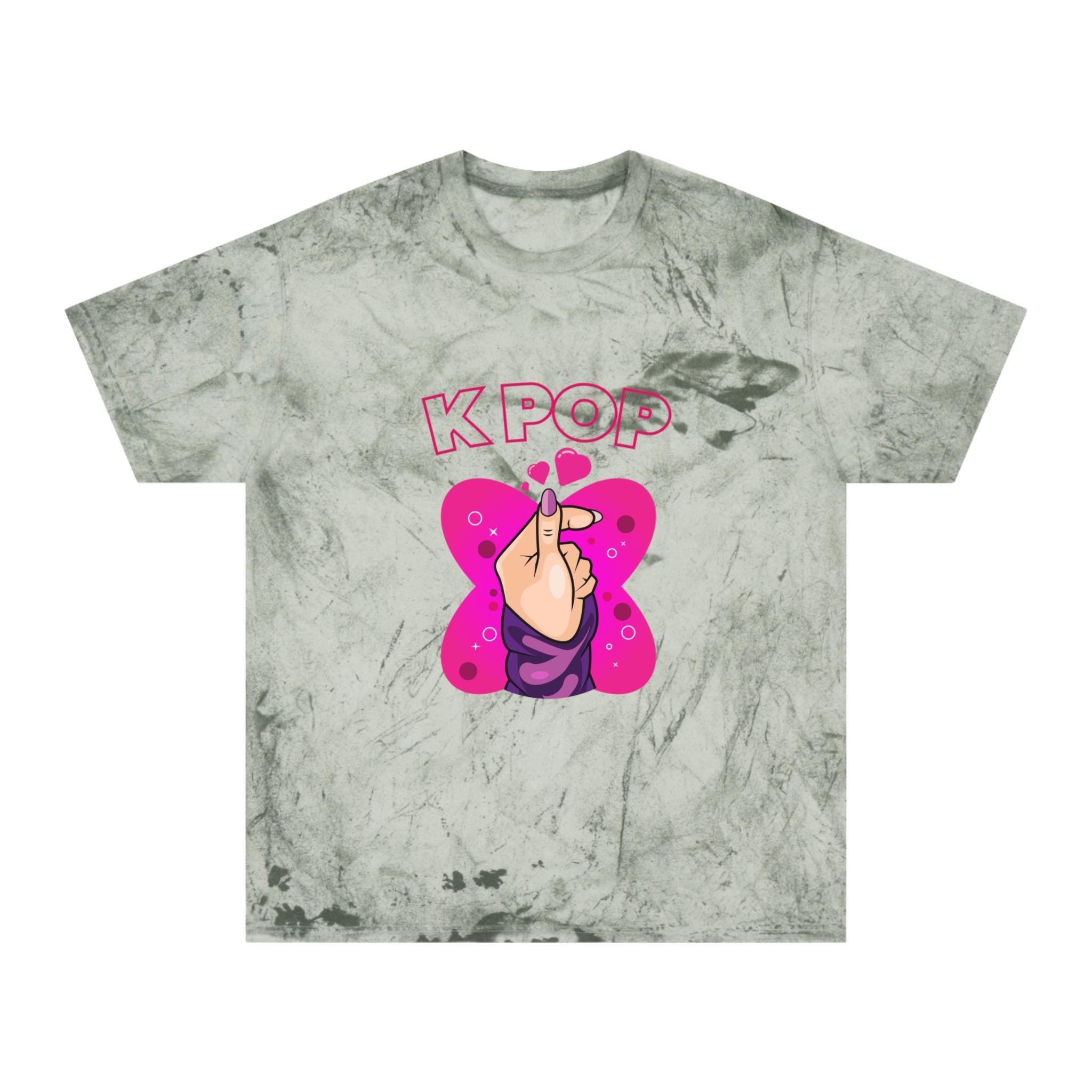 I Love K-Pop Unisex Color Blast T-Shirt, Trendy & Vibrant, Perfect for K-Pop Fans, Comfortable and Stylish Gift for Music Lovers