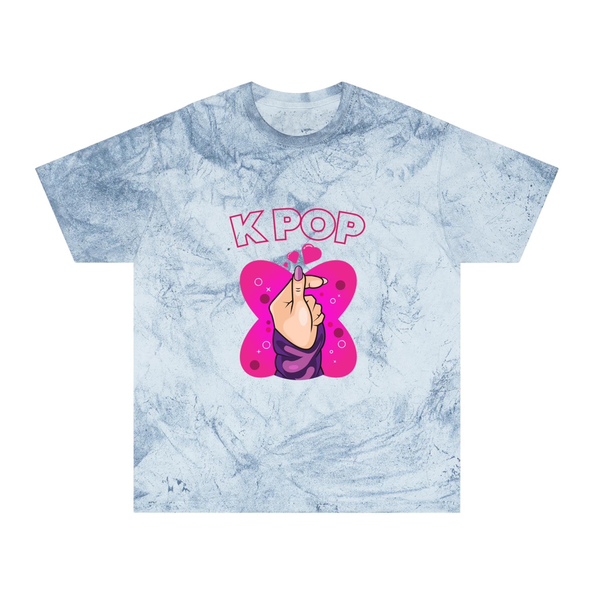 I Love K-Pop Unisex Color Blast T-Shirt, Trendy & Vibrant, Perfect for K-Pop Fans, Comfortable and Stylish Gift for Music Lovers