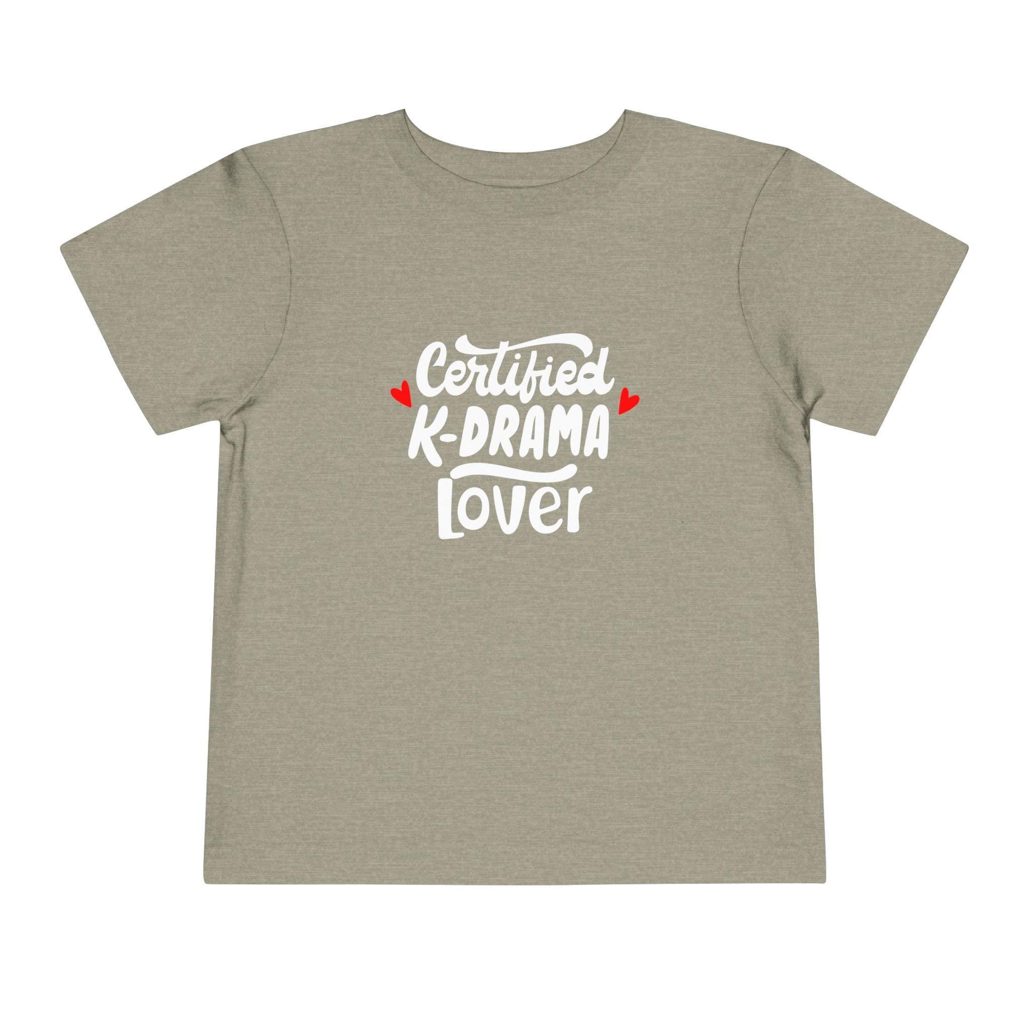 Certified K-Drama Lovers T-Shirt, Kdrama Toddler Shirt, Korean Drama Shirt, K-Drama Merch Tee, Funny Kdrama Shirt, Gift for Kdrama Kids Fans