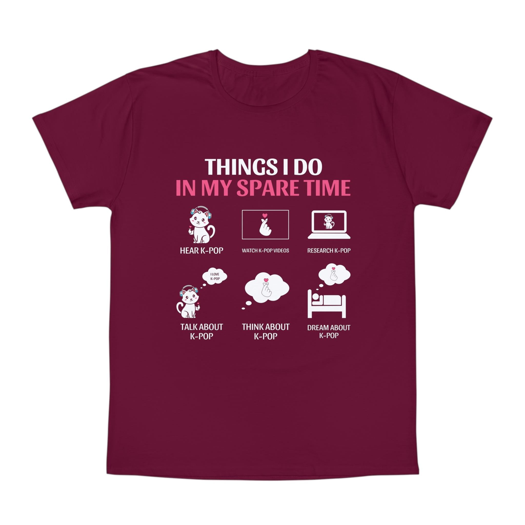 Things I Do in My Spare Time Unisex Iconic T-Shirt - Funny Shirt for Relaxing, Casual Gift for Hobby Lovers