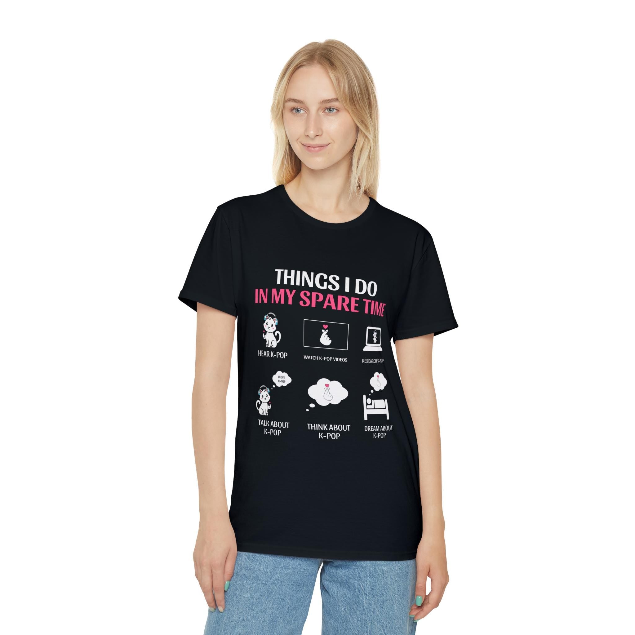 Things I Do in My Spare Time Unisex Iconic T-Shirt - Funny Shirt for Relaxing, Casual Gift for Hobby Lovers