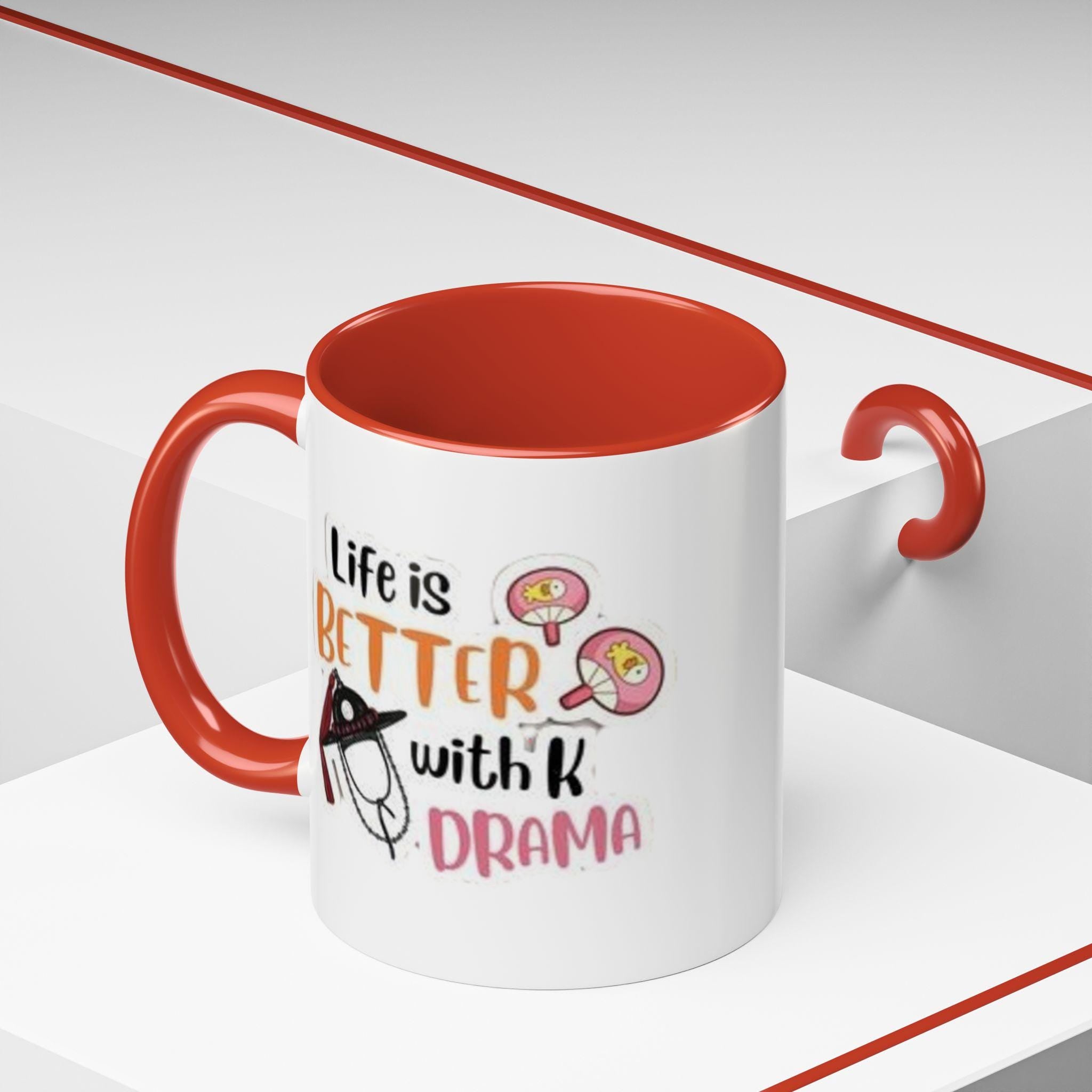 Life Is Better with K-Drama Mug, Korean Drama Coffee Mug, Kpop Lovers Cup, K Drama Fans Gift, Korean Cup, South Korea Mug, Kdrama Addict Mug