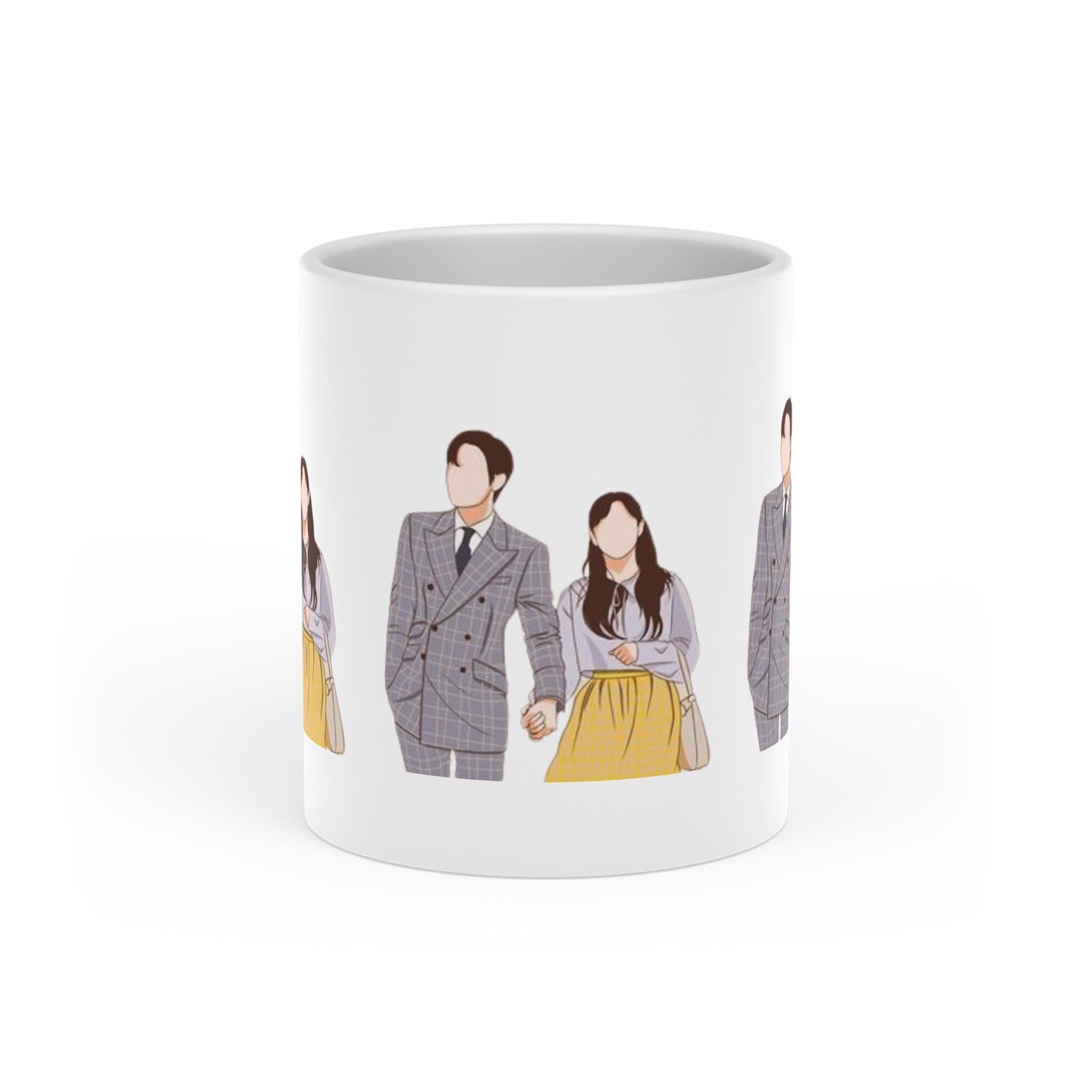 Heart C-Drama K-Drama Heart-Shaped Mug  Adorable Heart Mug for K-Drama & C-Drama  Unique Gift Idea for Drama Lovers, Ceramic Coffee Mug