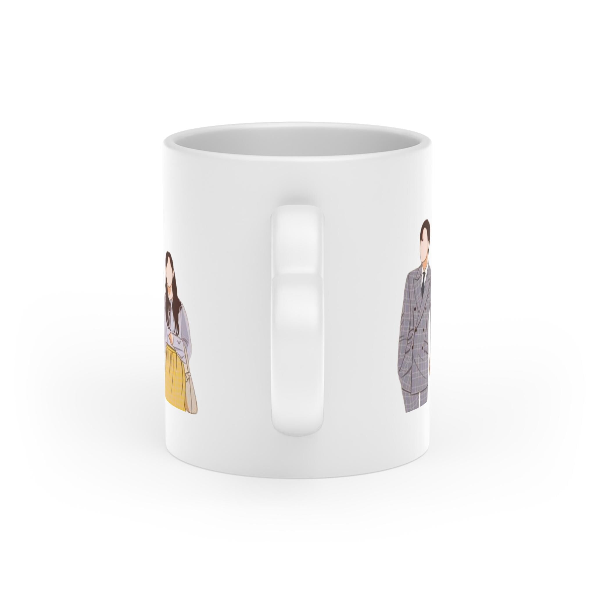 Heart C-Drama K-Drama Heart-Shaped Mug  Adorable Heart Mug for K-Drama & C-Drama  Unique Gift Idea for Drama Lovers, Ceramic Coffee Mug