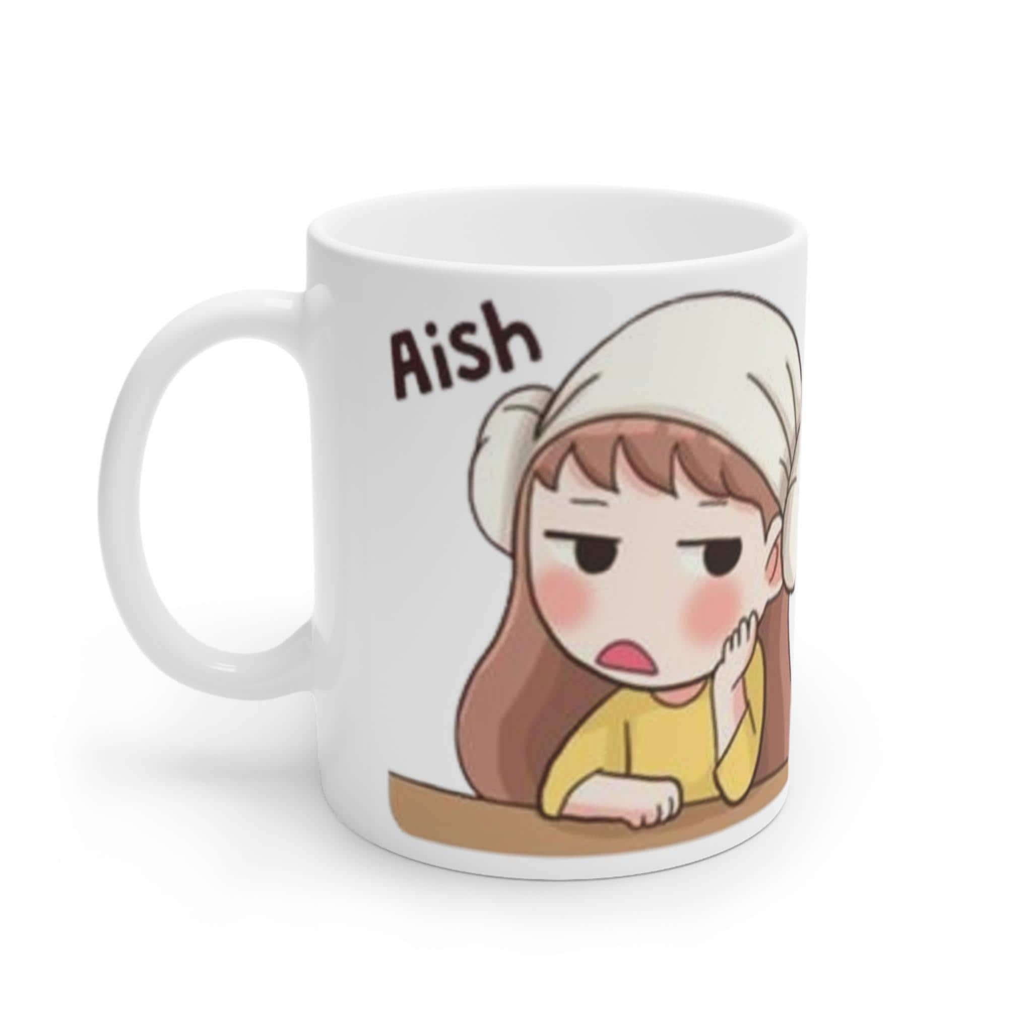Aish Baby K-Drama C-Drama Mug  Cute Design for Drama Fans, Fun Expression Mug for K-Drama & C-Drama Lovers, Perfect Gift for Coffee Lovers