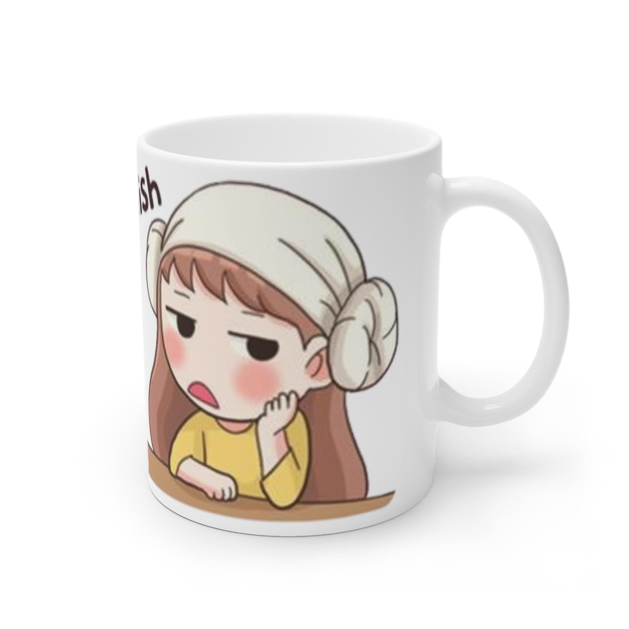 Aish Baby K-Drama C-Drama Mug  Cute Design for Drama Fans, Fun Expression Mug for K-Drama & C-Drama Lovers, Perfect Gift for Coffee Lovers