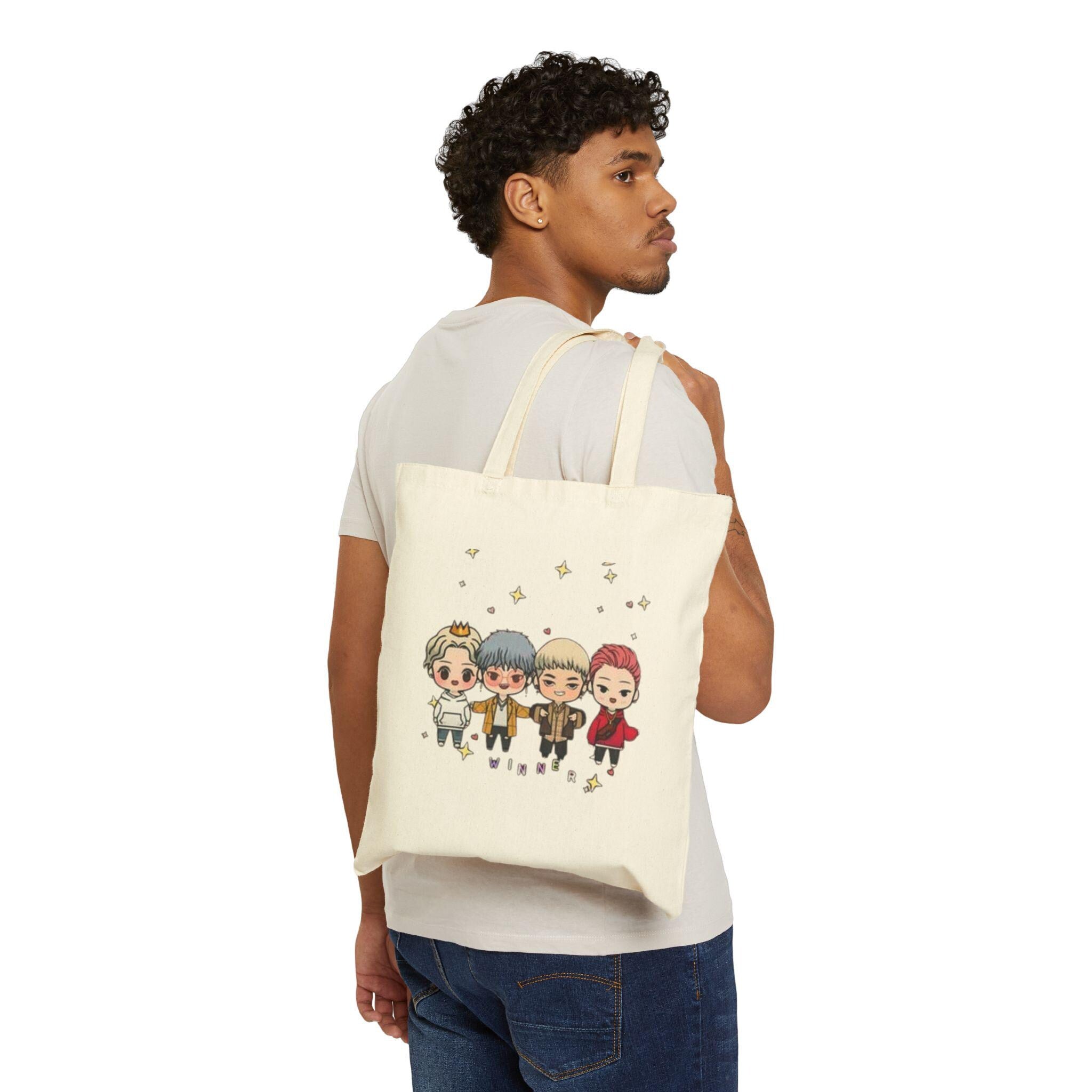 K-Drama Baby Design Cotton Canvas Tote Bag, Korean Drama Tote Bag, Kdrama Tote Bag, Korean Aesthetic Tote, Kdrama Merch, Korean Drama Gifts