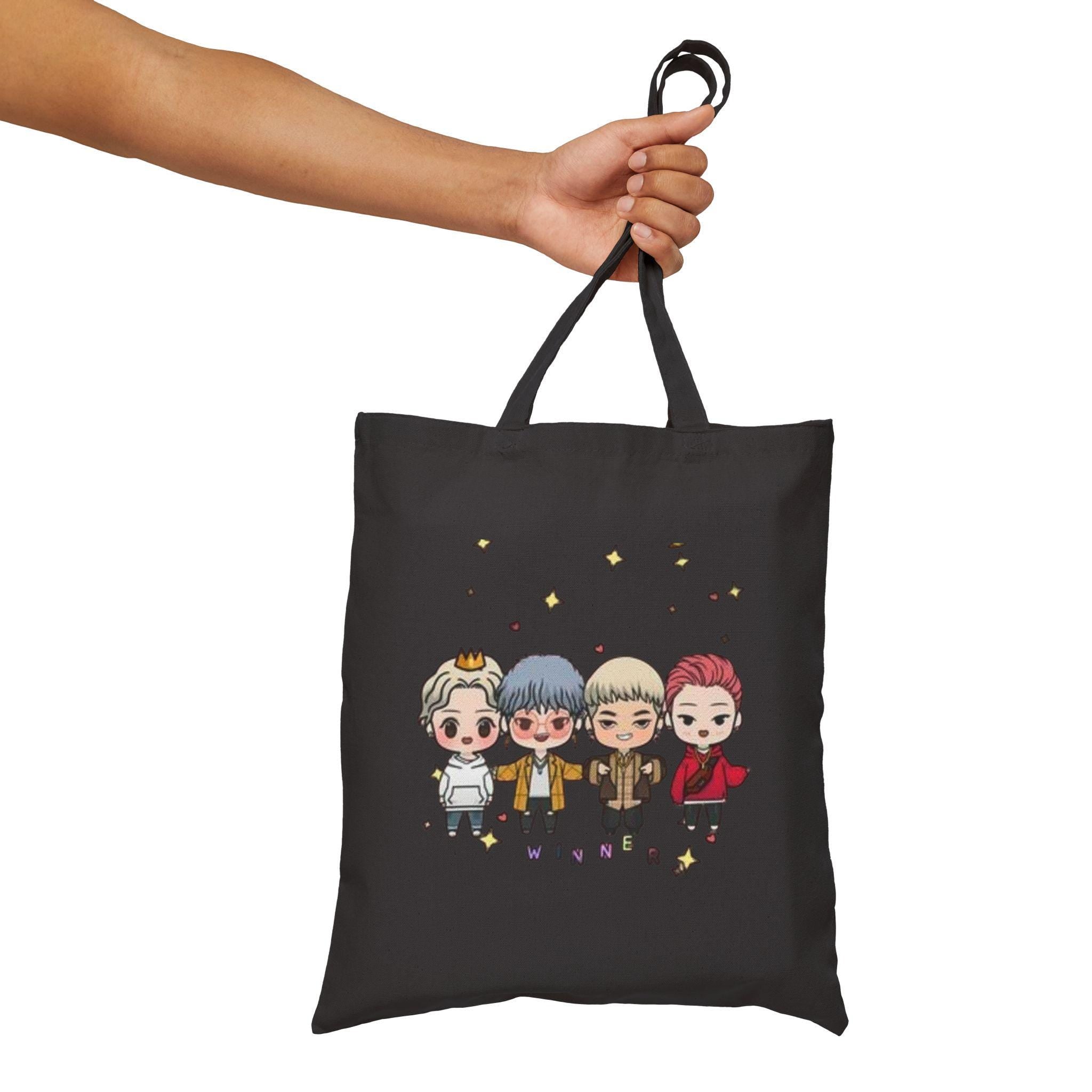K-Drama Baby Design Cotton Canvas Tote Bag, Korean Drama Tote Bag, Kdrama Tote Bag, Korean Aesthetic Tote, Kdrama Merch, Korean Drama Gifts