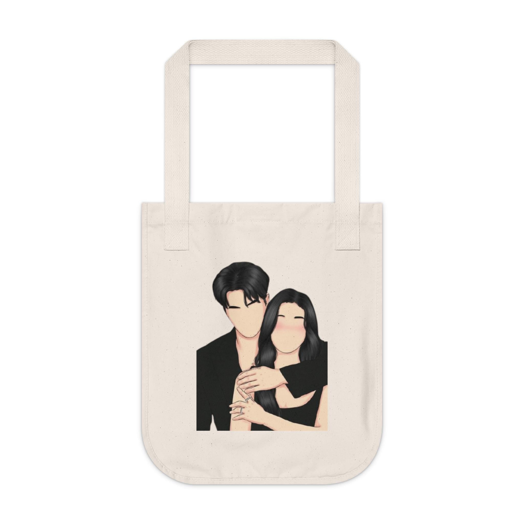 Korean Drama Inspired Tote Bag, K-Drama Cotton Canvas Tote Bag, Korean Aesthetic Tote Bag, Kdrama Fans Gift Bag, Korean Drama Lover Tote Bag