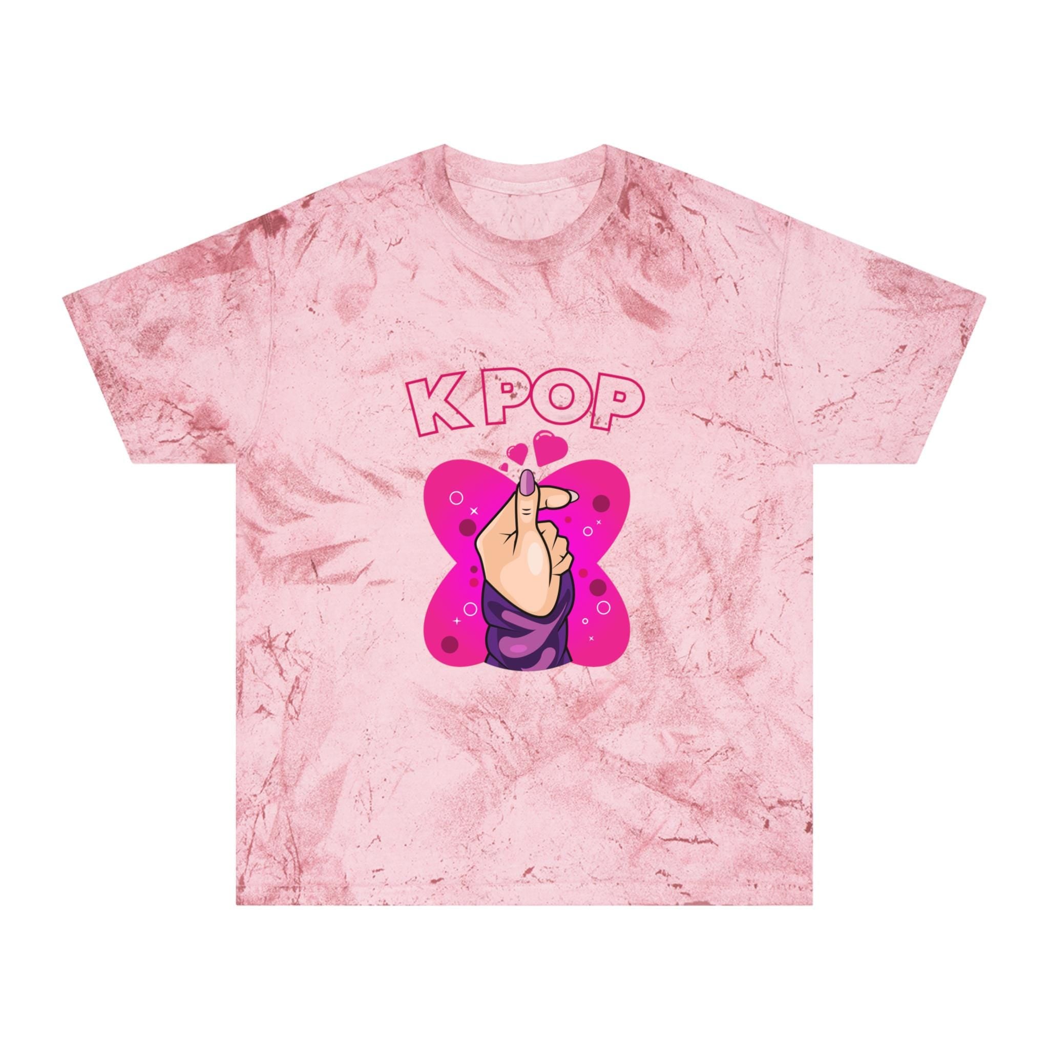 I Love K-Pop Unisex Color Blast T-Shirt, Trendy & Vibrant, Perfect for K-Pop Fans, Comfortable and Stylish Gift for Music Lovers