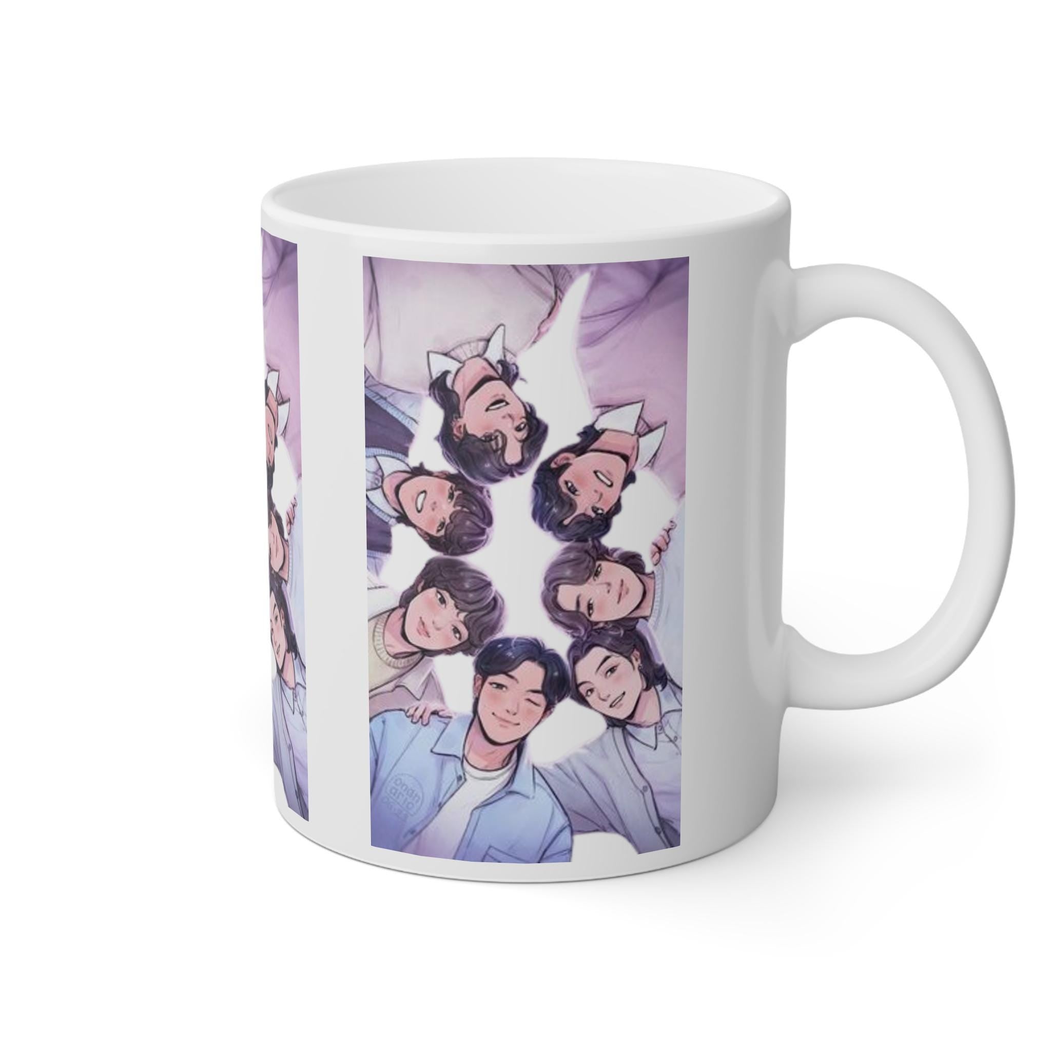 K-Drama/C-Drama Group Colleague Mug, White Ceramic 11oz Coffee Mug, Perfect Gift for Drama Lovers, Fun Office Gift for Colleagues