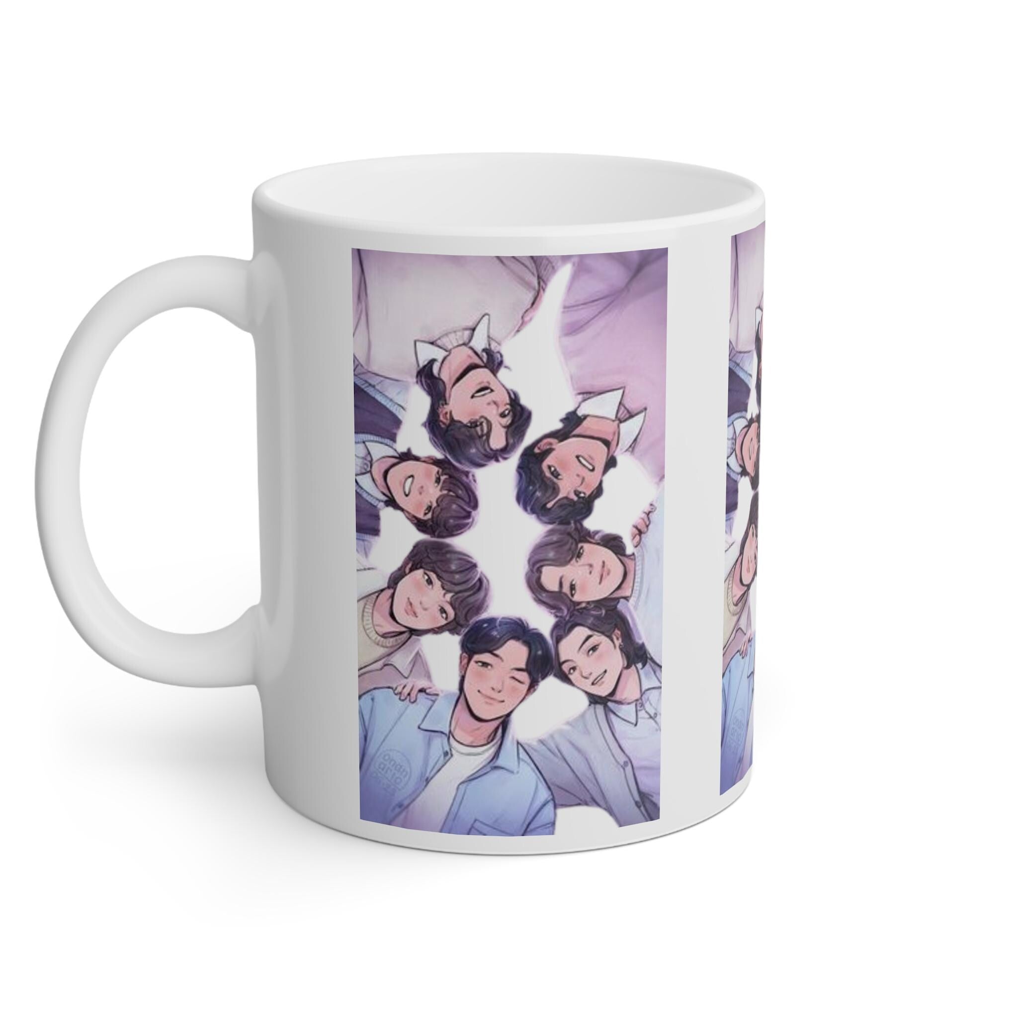 K-Drama/C-Drama Group Colleague Mug, White Ceramic 11oz Coffee Mug, Perfect Gift for Drama Lovers, Fun Office Gift for Colleagues