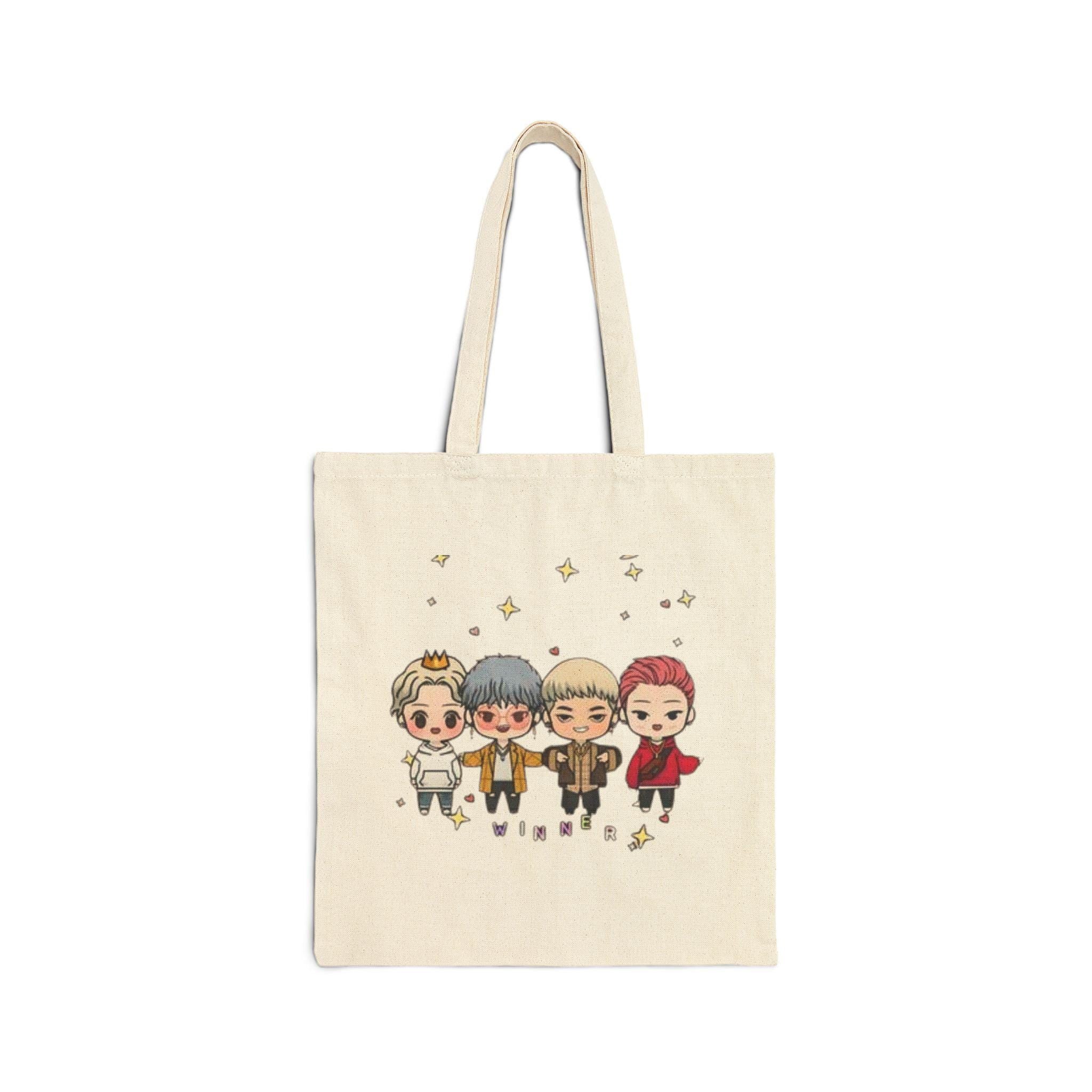 K-Drama Baby Design Cotton Canvas Tote Bag, Korean Drama Tote Bag, Kdrama Tote Bag, Korean Aesthetic Tote, Kdrama Merch, Korean Drama Gifts