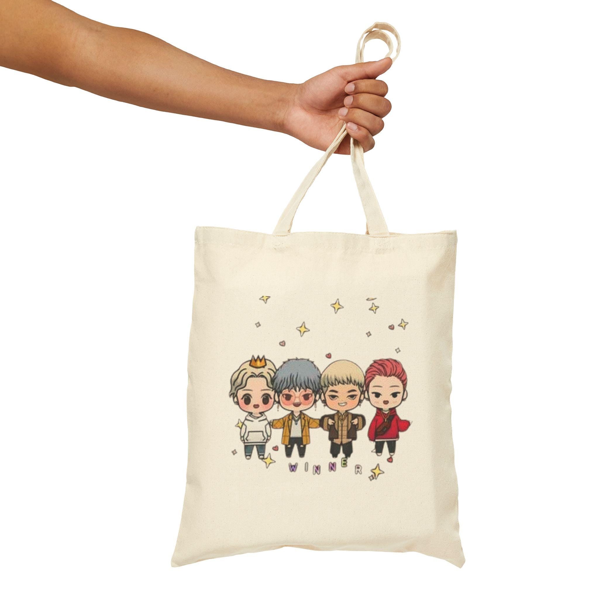 K-Drama Baby Design Cotton Canvas Tote Bag, Korean Drama Tote Bag, Kdrama Tote Bag, Korean Aesthetic Tote, Kdrama Merch, Korean Drama Gifts