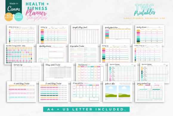 Health and Fitness Planner, Health Planner, Fitness planner, Daily Planner, Weekly Planner