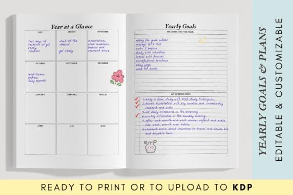 Monthly Planner, Daily Planner, Digital Planner, Custom Planner