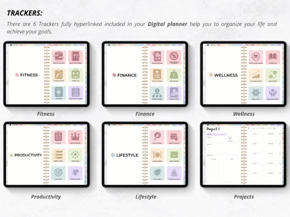 Digital Planner, Digital Calendar, All in One Digital Planner, Daily Planner, Weekly Planner