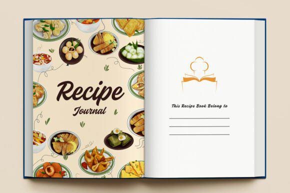 Printable Recipe Journal, Cookbook Journal, family Recipe, Mummy Gift