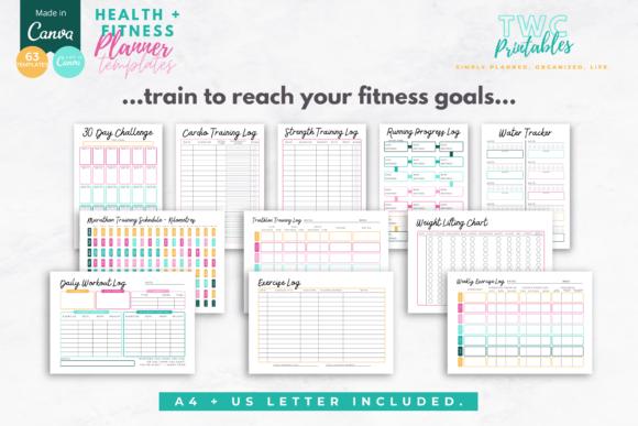 Health and Fitness Planner, Health Planner, Fitness planner, Daily Planner, Weekly Planner