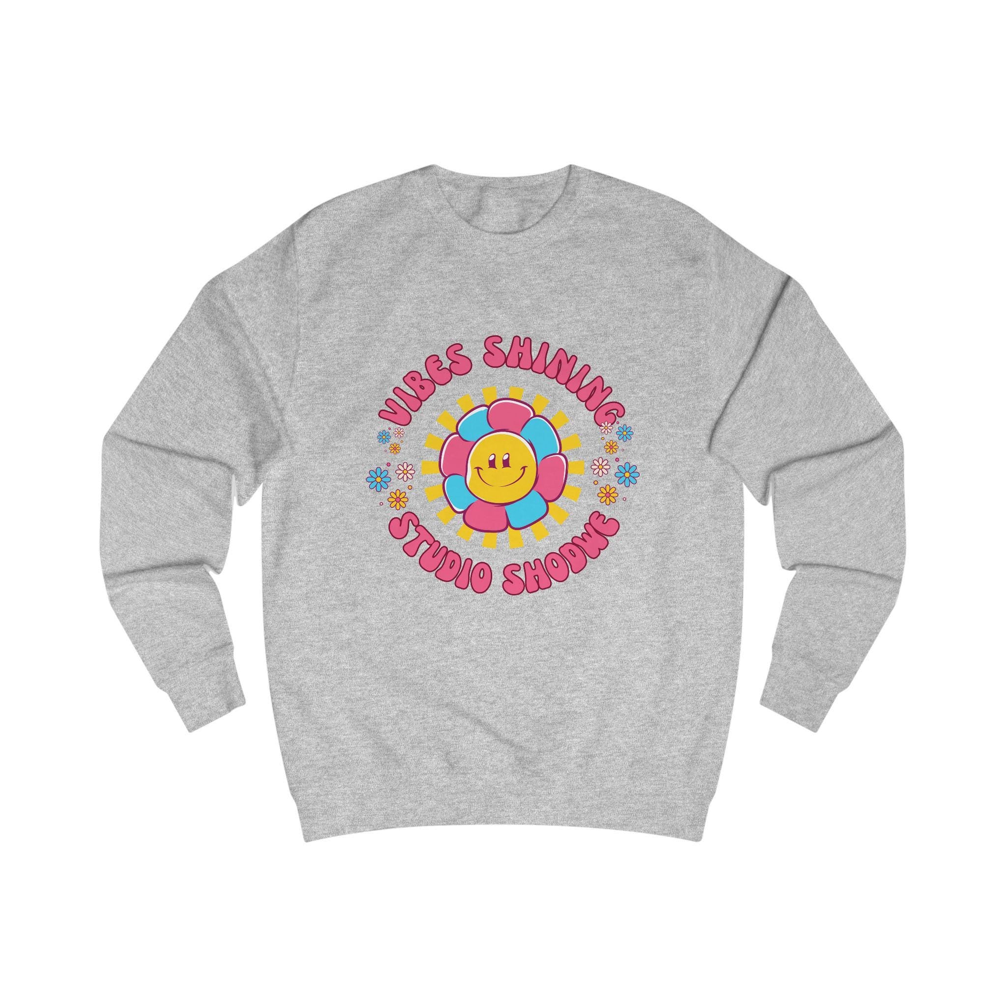 Retro Flower Power Unisex Sweatshirt, Cozy Gift, 70s Vibe, Studio Vibes, Casual Style, Trendy Apparel