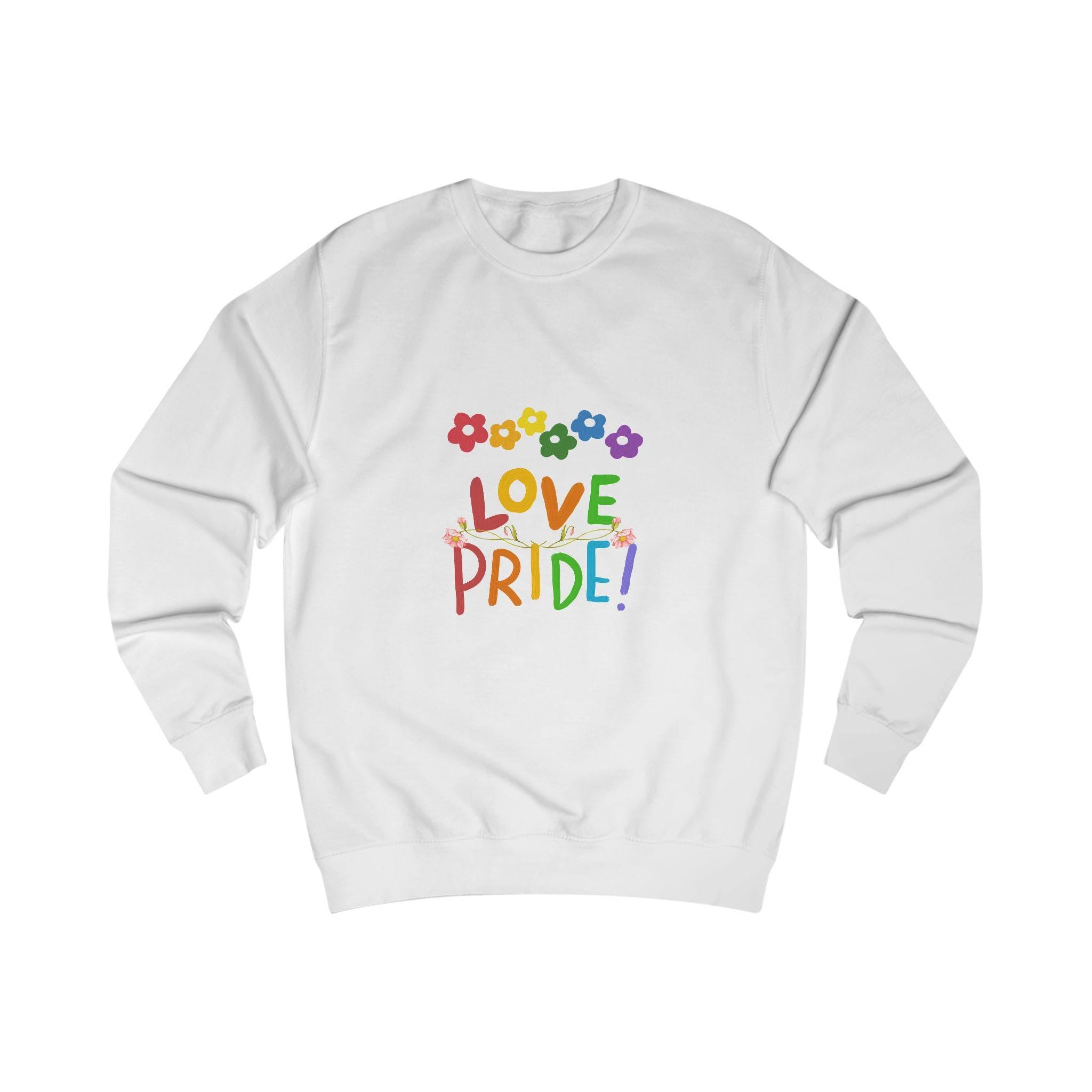 Pride Love Unisex Sweatshirt | LGBTQ+ Apparel, Gay Pride Gift, Inclusive Fashion, Summer Pride Celebrations, Rainbow Sweatshirt