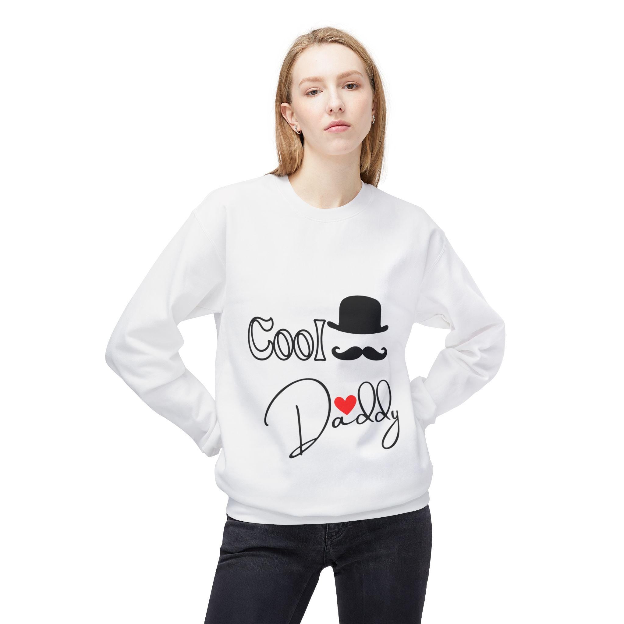 Cool Daddy Fleece Sweatshirt, Funny Dad Sweatshirt, Unisex Crewneck Sweatshirt, Gift for Father's Day, Casual Hoodie Alternative