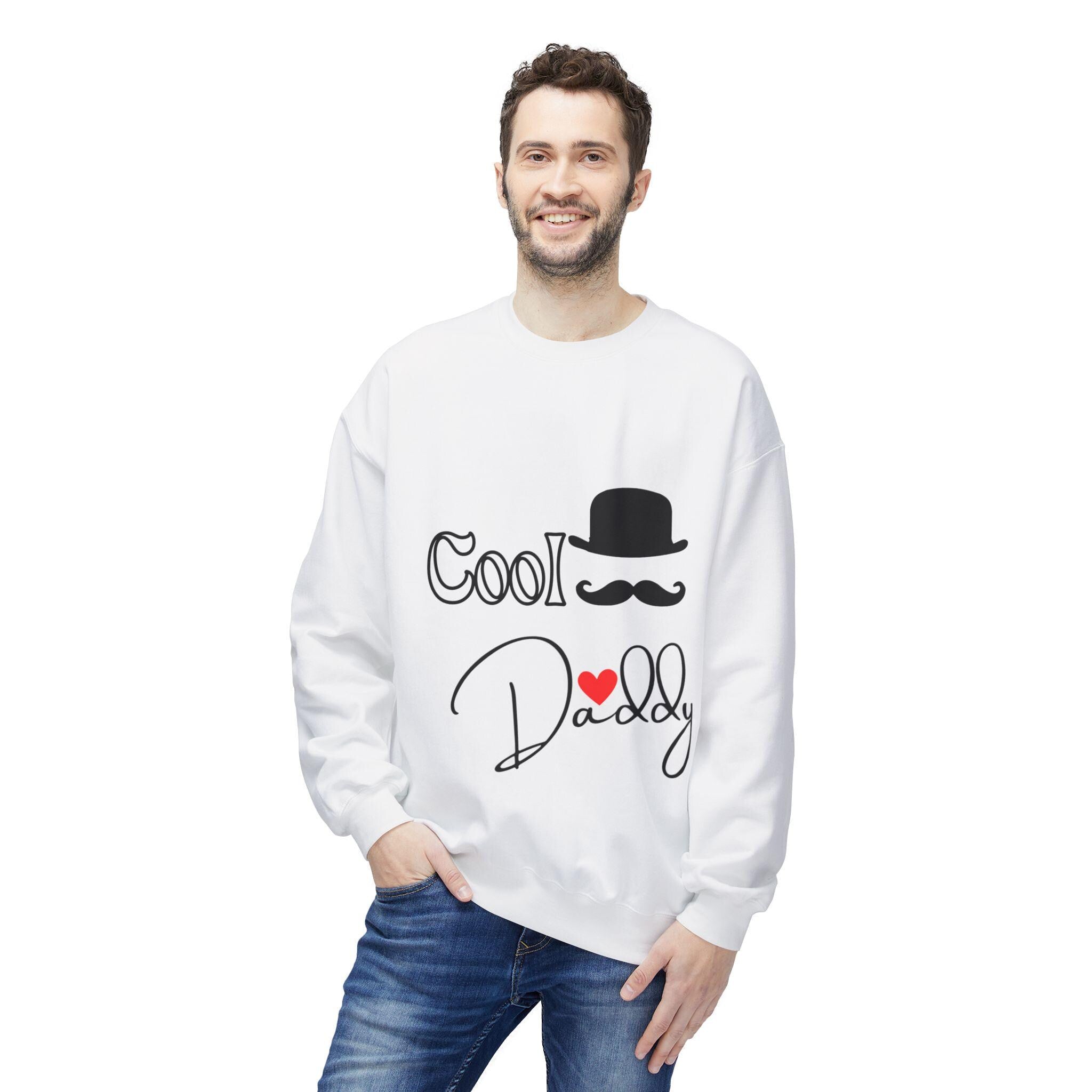 Cool Daddy Fleece Sweatshirt, Funny Dad Sweatshirt, Unisex Crewneck Sweatshirt, Gift for Father's Day, Casual Hoodie Alternative