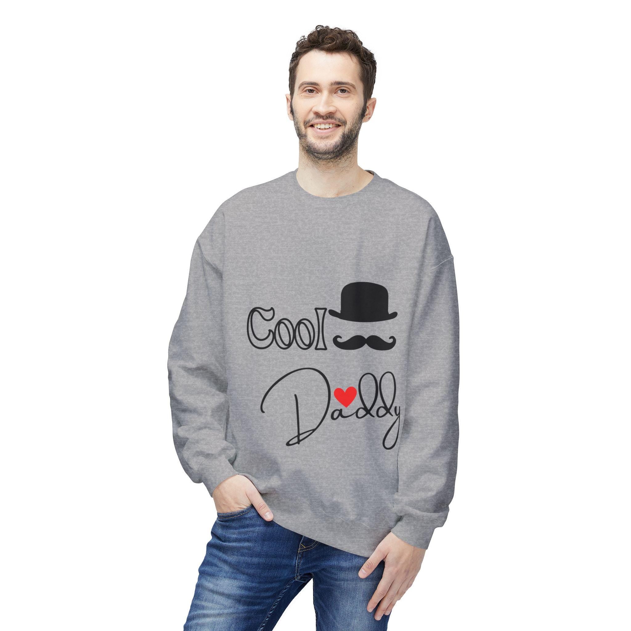 Cool Daddy Fleece Sweatshirt, Funny Dad Sweatshirt, Unisex Crewneck Sweatshirt, Gift for Father's Day, Casual Hoodie Alternative